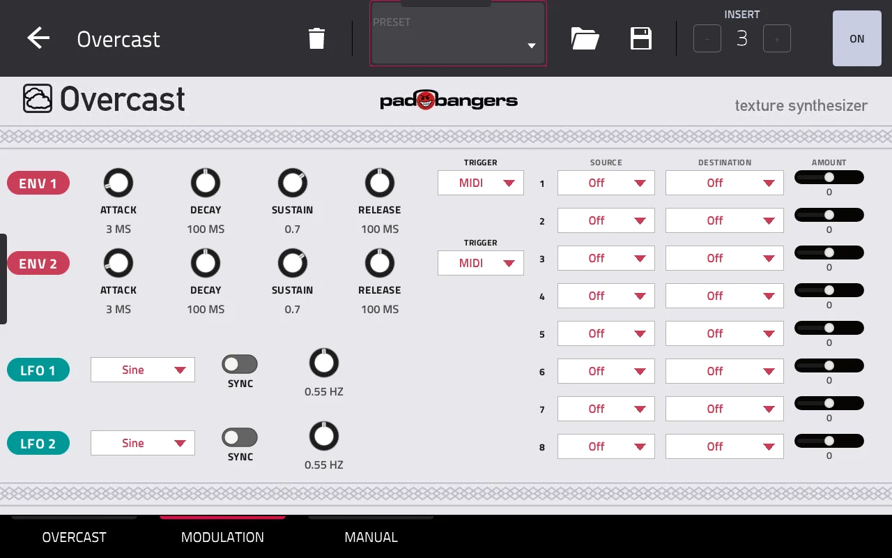 Overcast modulation page